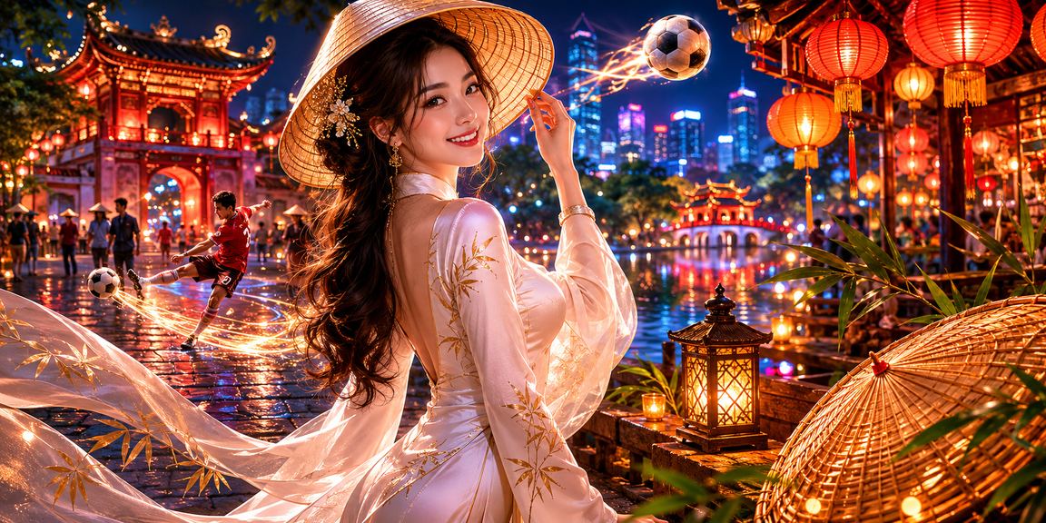 Người dùng Hà Nội trải nghiệm cá cược thể thao trực tuyến với nón lá truyền thống