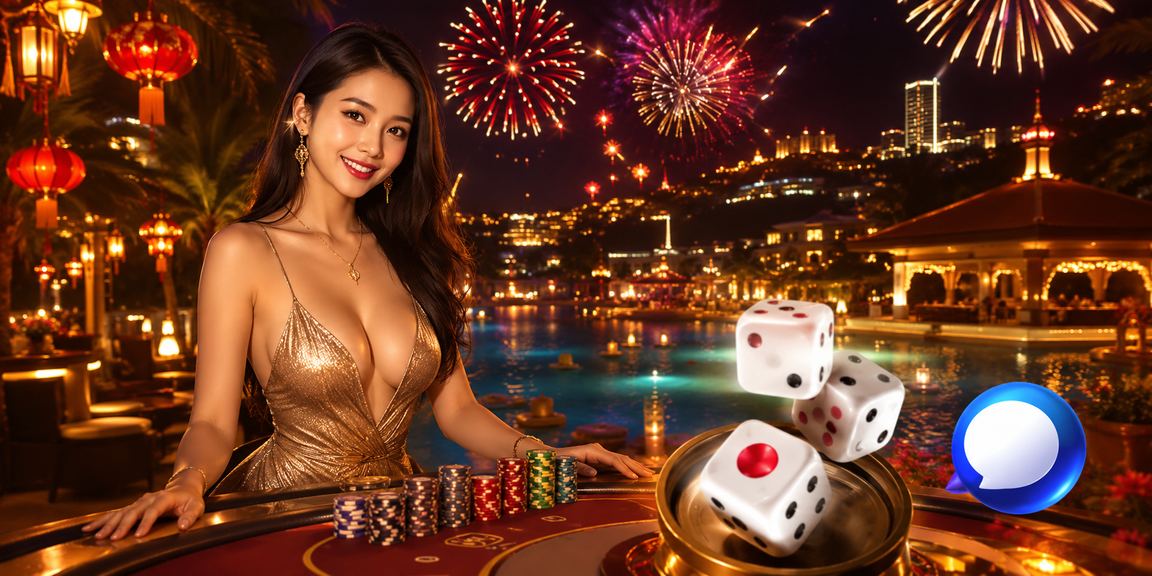 Chợ đêm Mũi Né với bàn xúc xắc Tài Xỉu dưới ánh đèn lồng